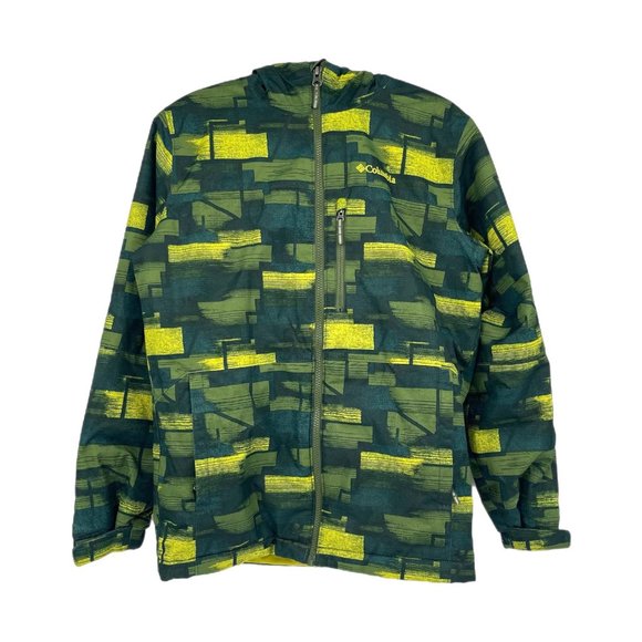 Columbia Green Full Zip Hooded JacketPerfect for Any Outdoor Occasion